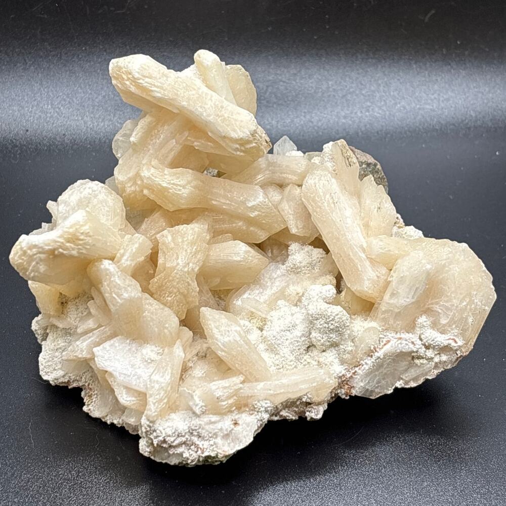 Gorgeous Peachy Pink Stilbite Zeolite Specimen in Matrix